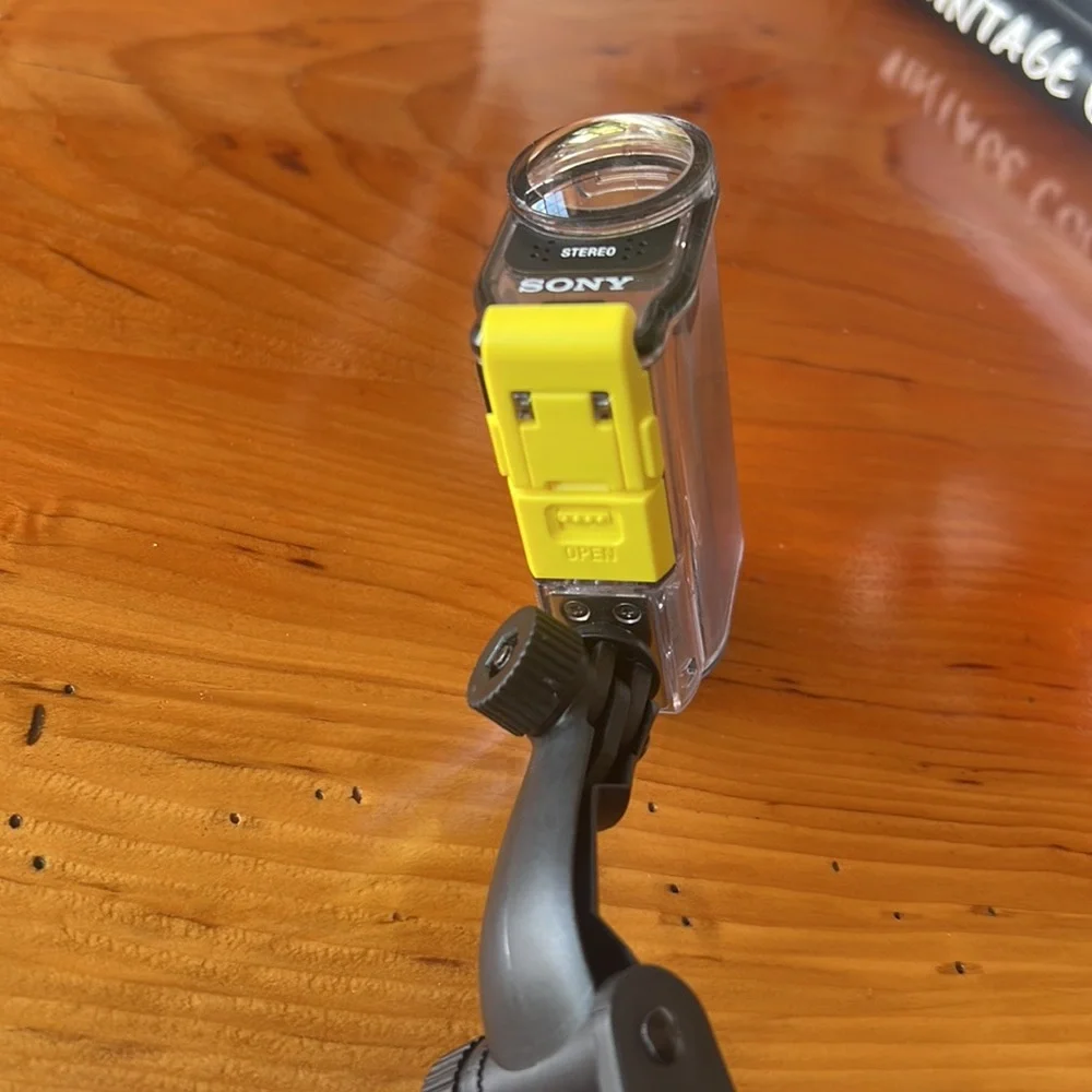 Sony action can waterproof case and mount